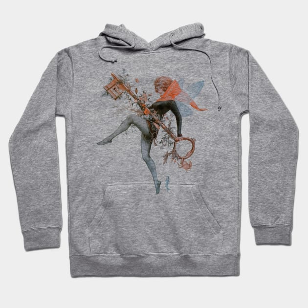 Fairy Celebrating Spring Hoodie by VintageArtwork